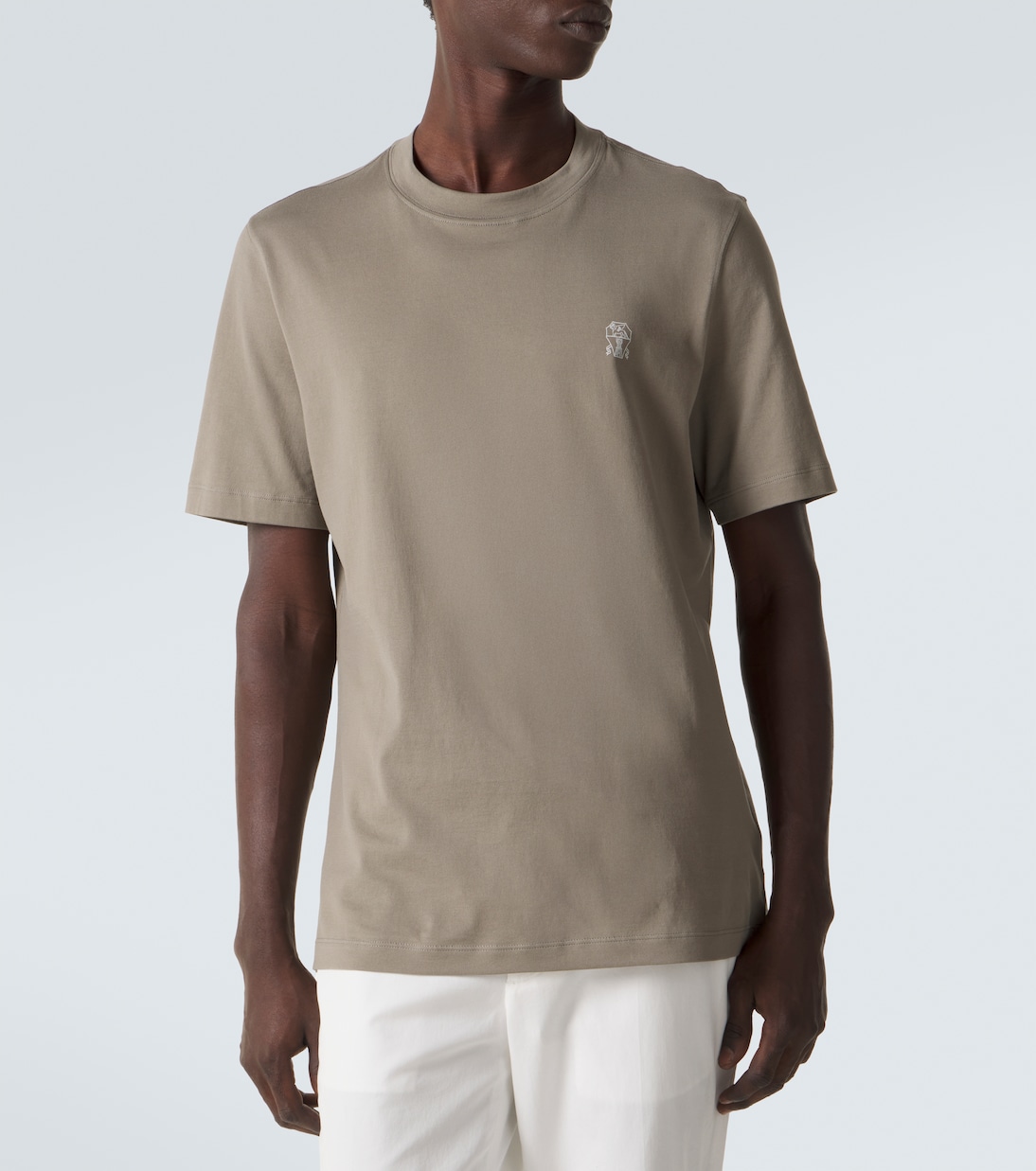 T-Shirt aus Baumwoll-Jersey | Brunello Cucinelli
