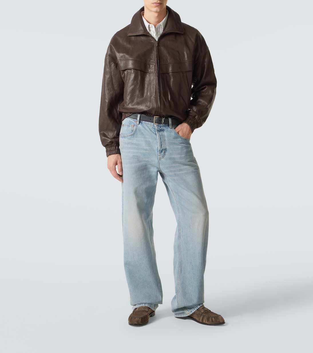 Loafers Le Loafer aus Veloursleder | Saint Laurent