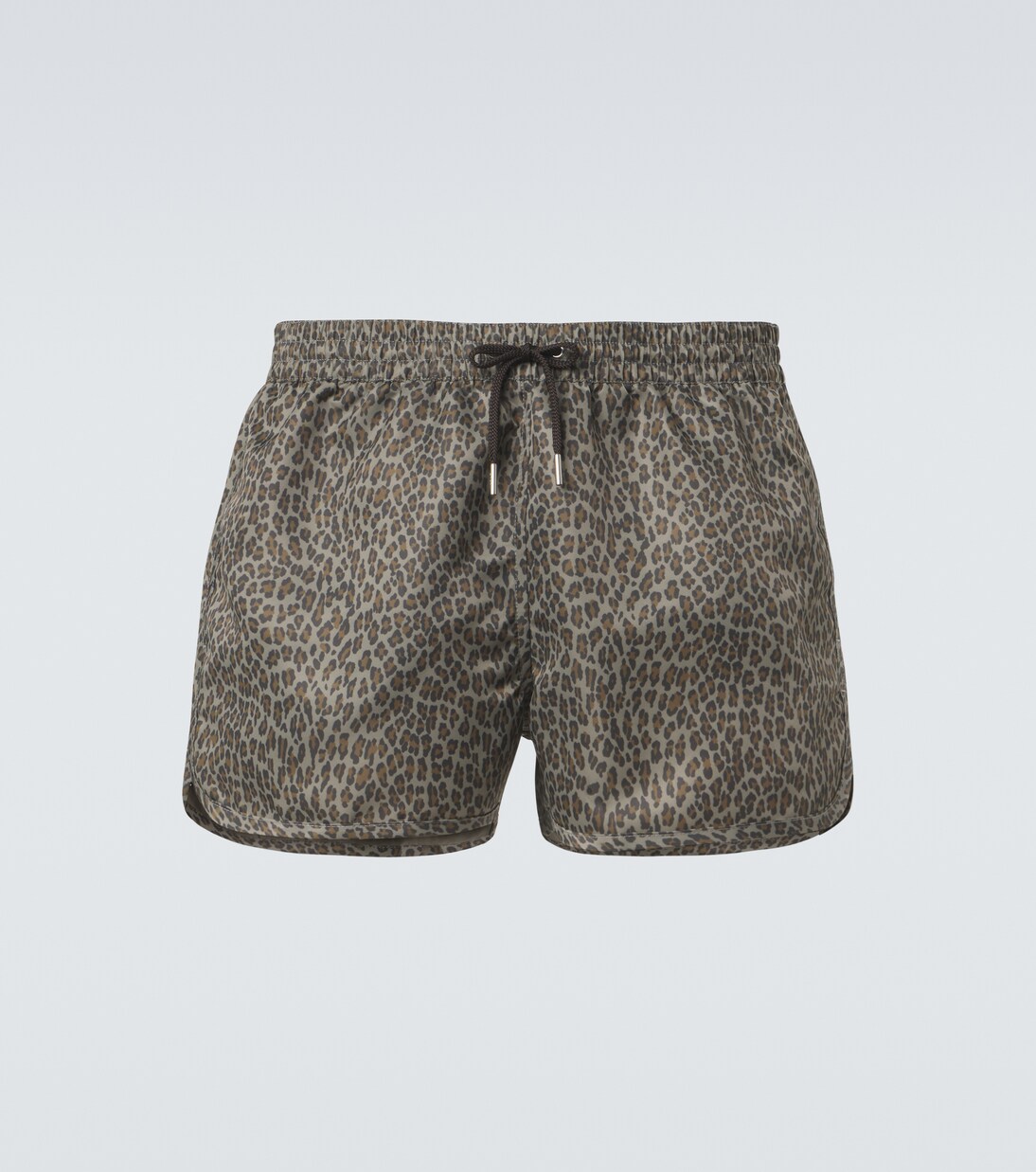 Leopard-print satin twill swim trunks | CDLP