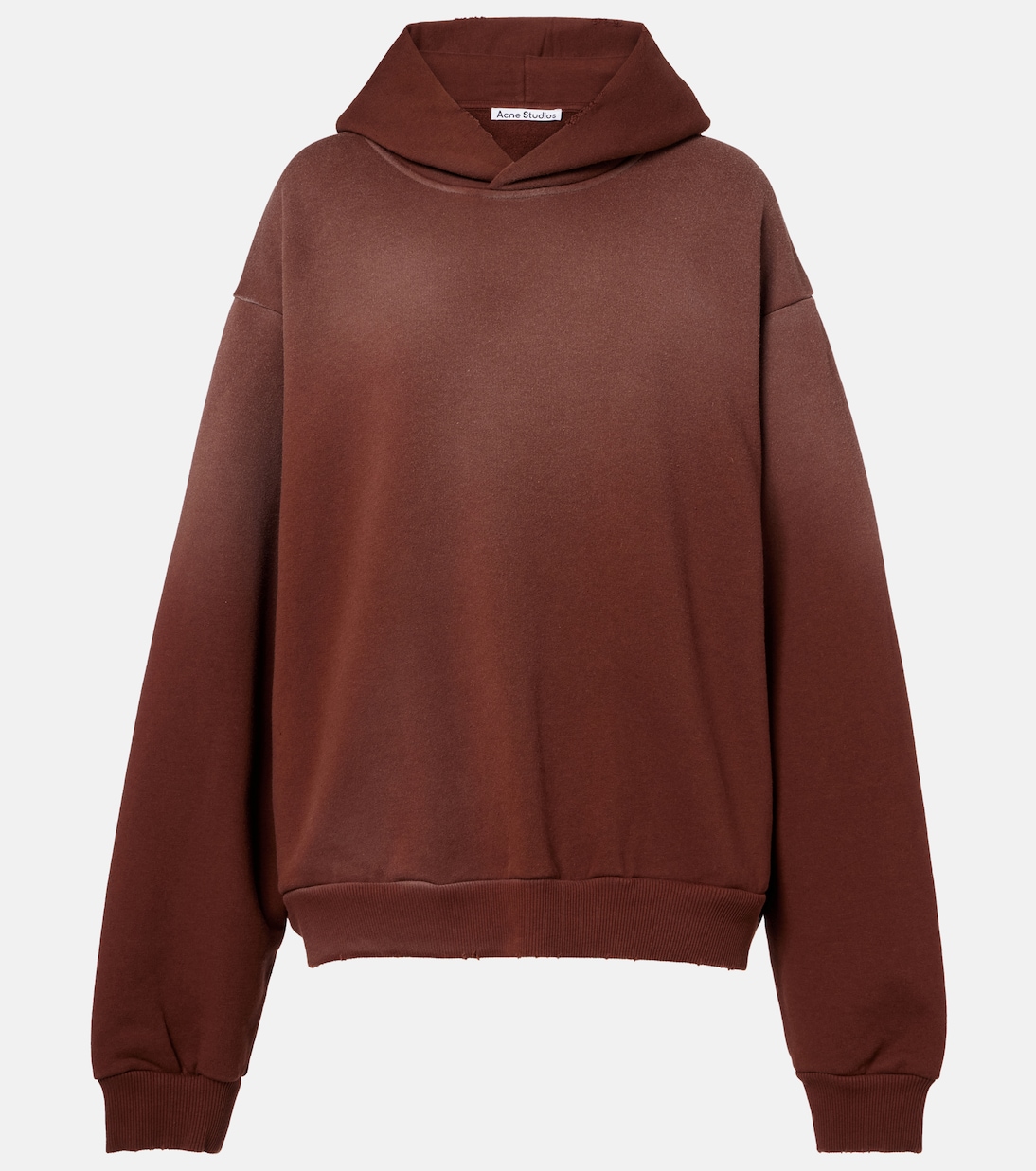 Logo cotton-blend fleece hoodie | Acne Studios