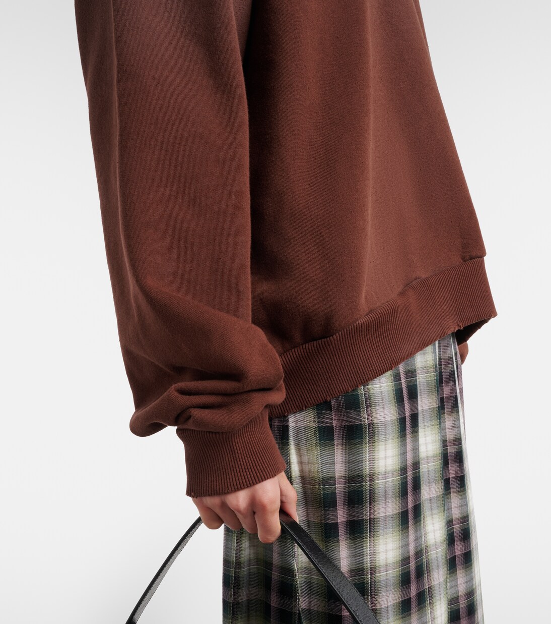 Logo cotton-blend fleece hoodie | Acne Studios