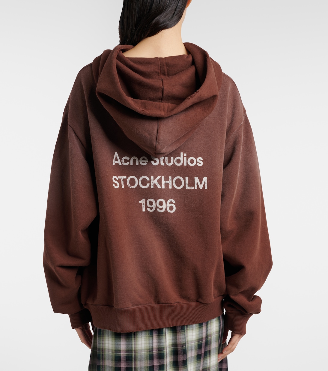 Logo cotton-blend fleece hoodie | Acne Studios