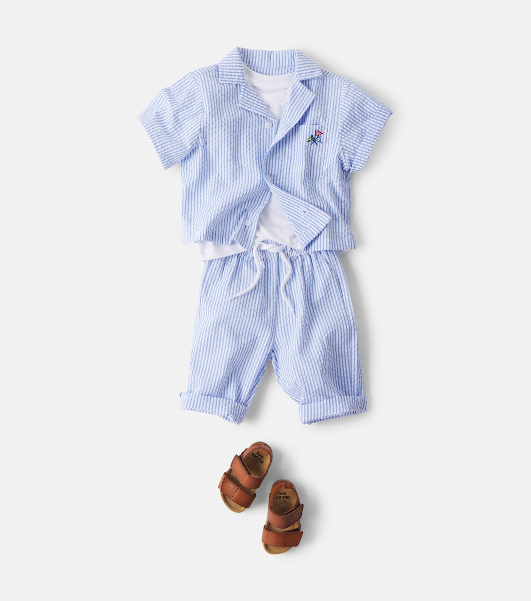 Bébé – Ensemble chemise et pantalon Almond en coton | The New Society