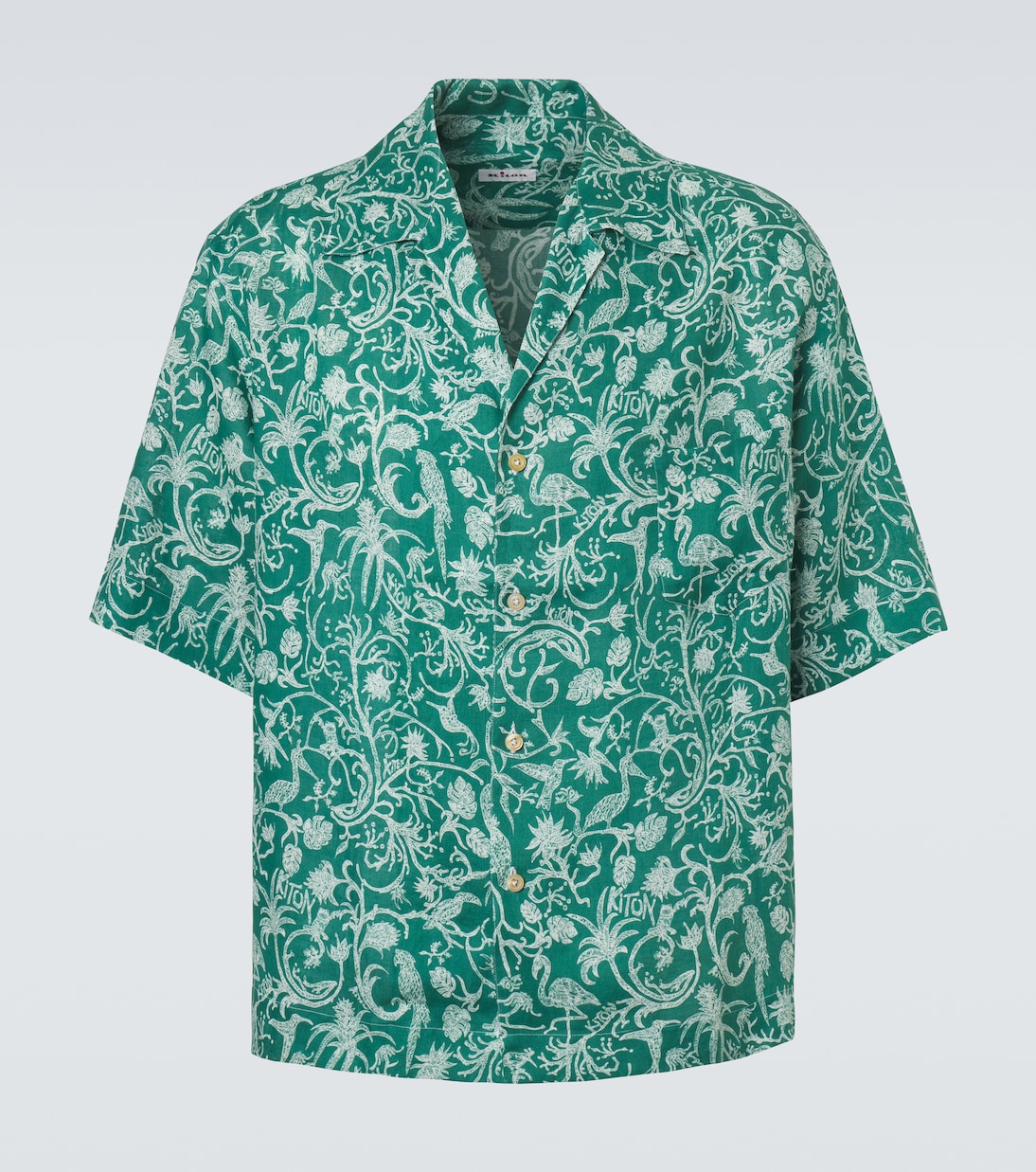 Chemise de bowling en lin | Kiton