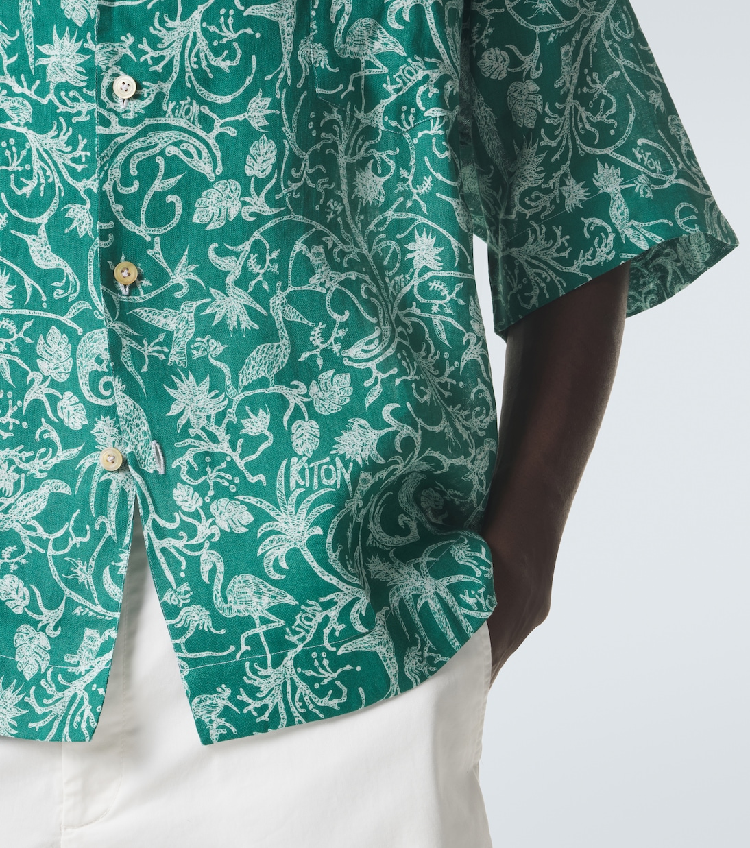 Chemise de bowling en lin | Kiton