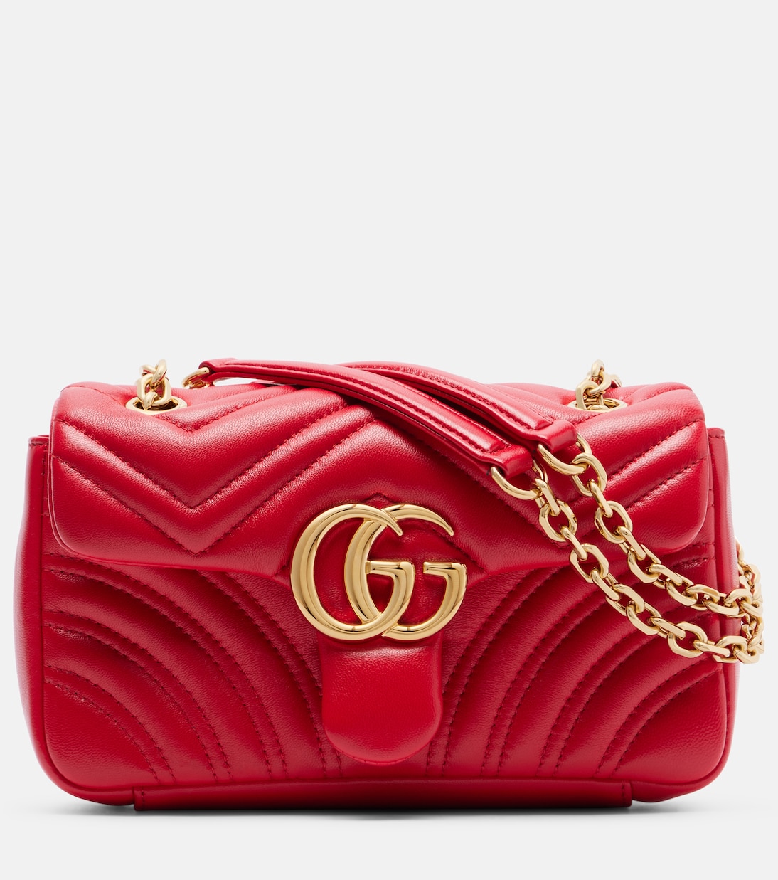 GG Marmont Small leather shoulder bag | Gucci