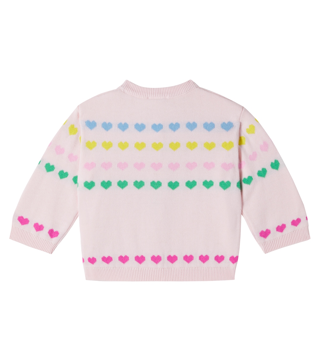 Baby Laligne jacquard cotton cardigan  | Bonton