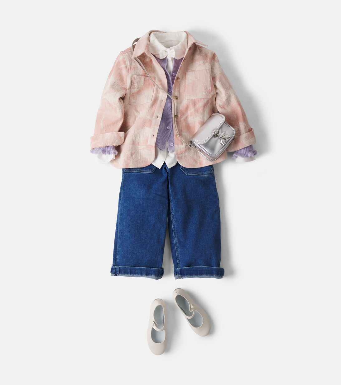 Jacke Belt-Locket aus Jacquard | Bonpoint