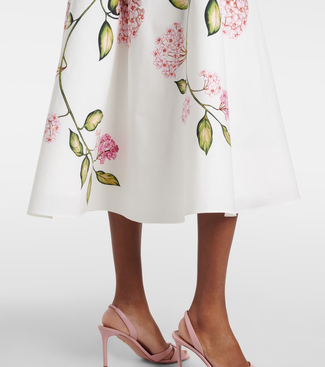 Midirock aus Popeline | Oscar de la Renta