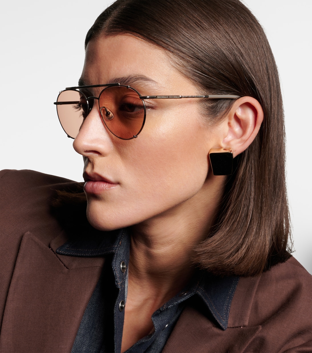 Timeless Reflection aviator sunglasses | Brunello Cucinelli