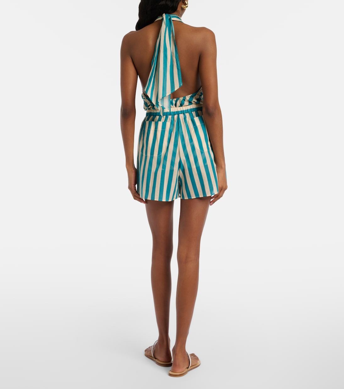 Twins striped cotton voile shorts | Eres