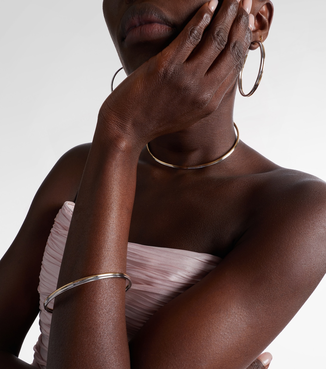 Thread 10kt gold-plated bangle | Jennifer Fisher