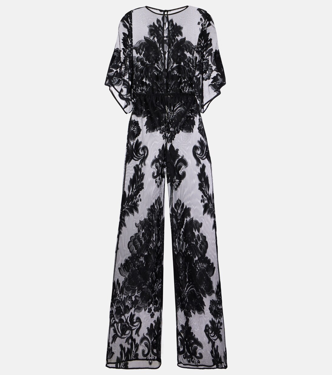 Obie floral mesh jumpsuit | Norma Kamali