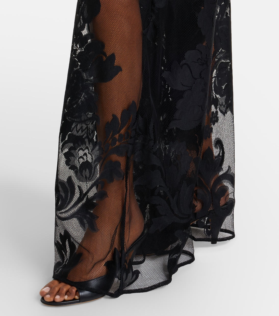 Obie floral mesh jumpsuit | Norma Kamali