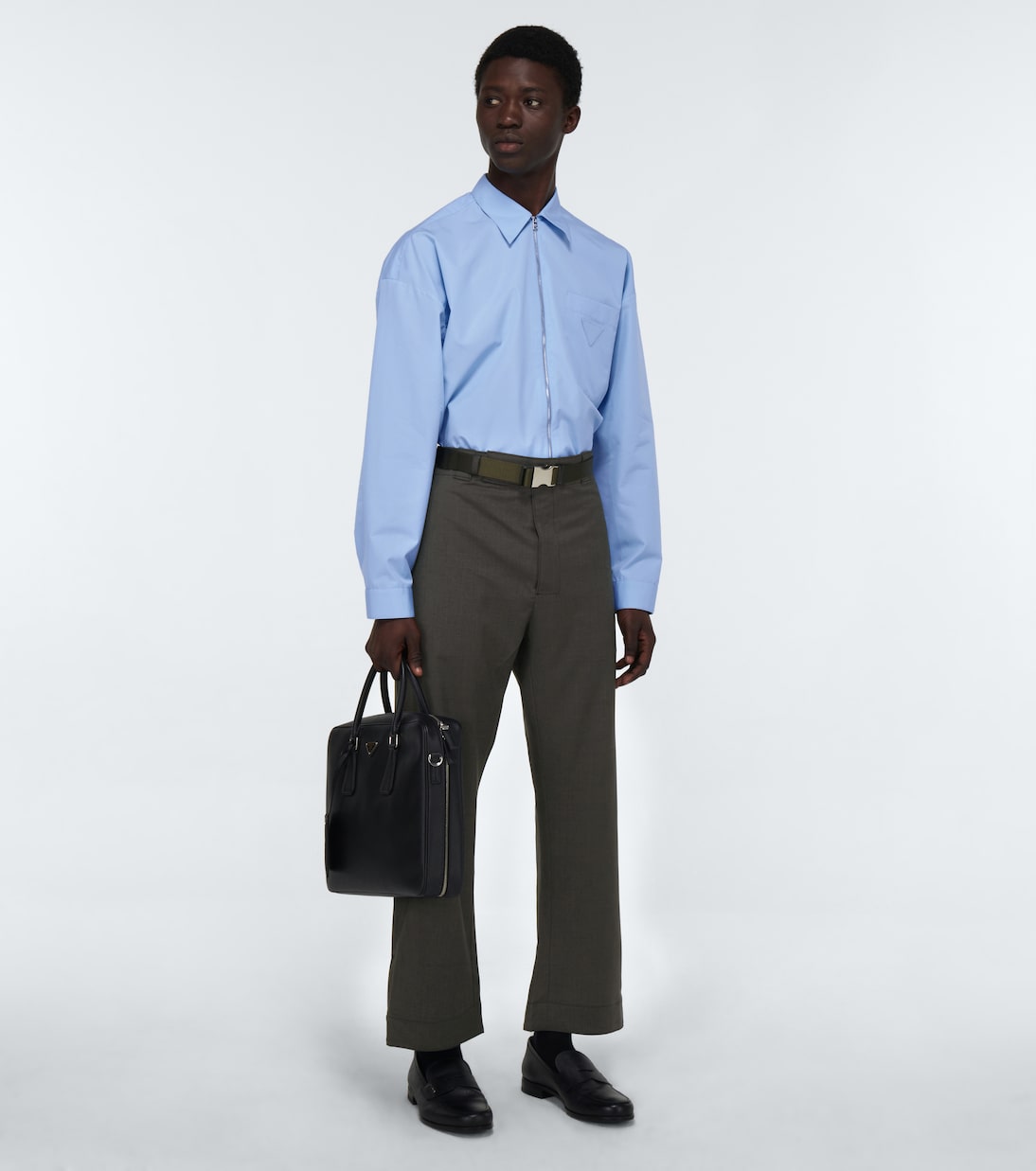 Weite Hose aus Schurwolle | Prada