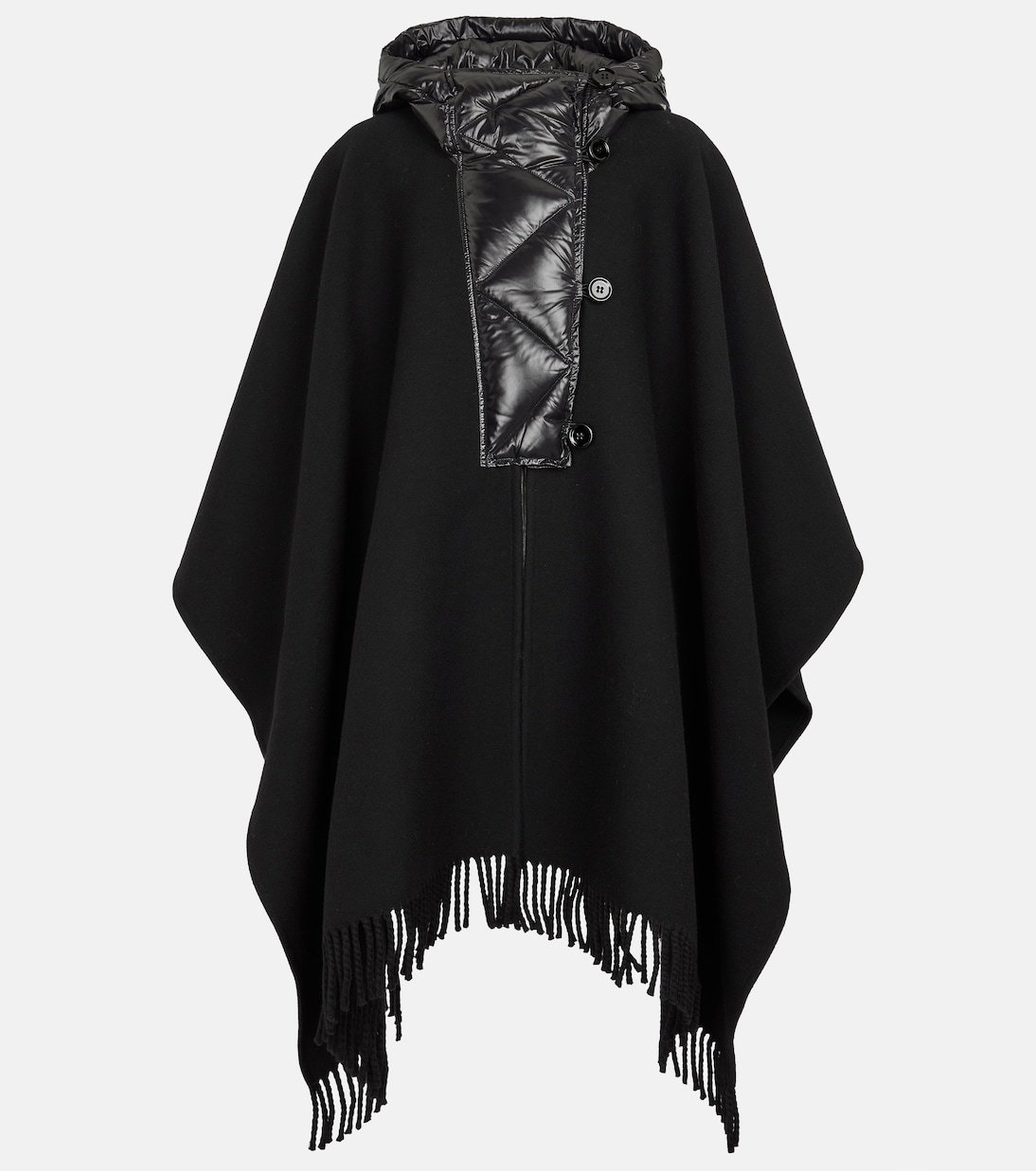 Virgin wool and nylon cape | Moncler