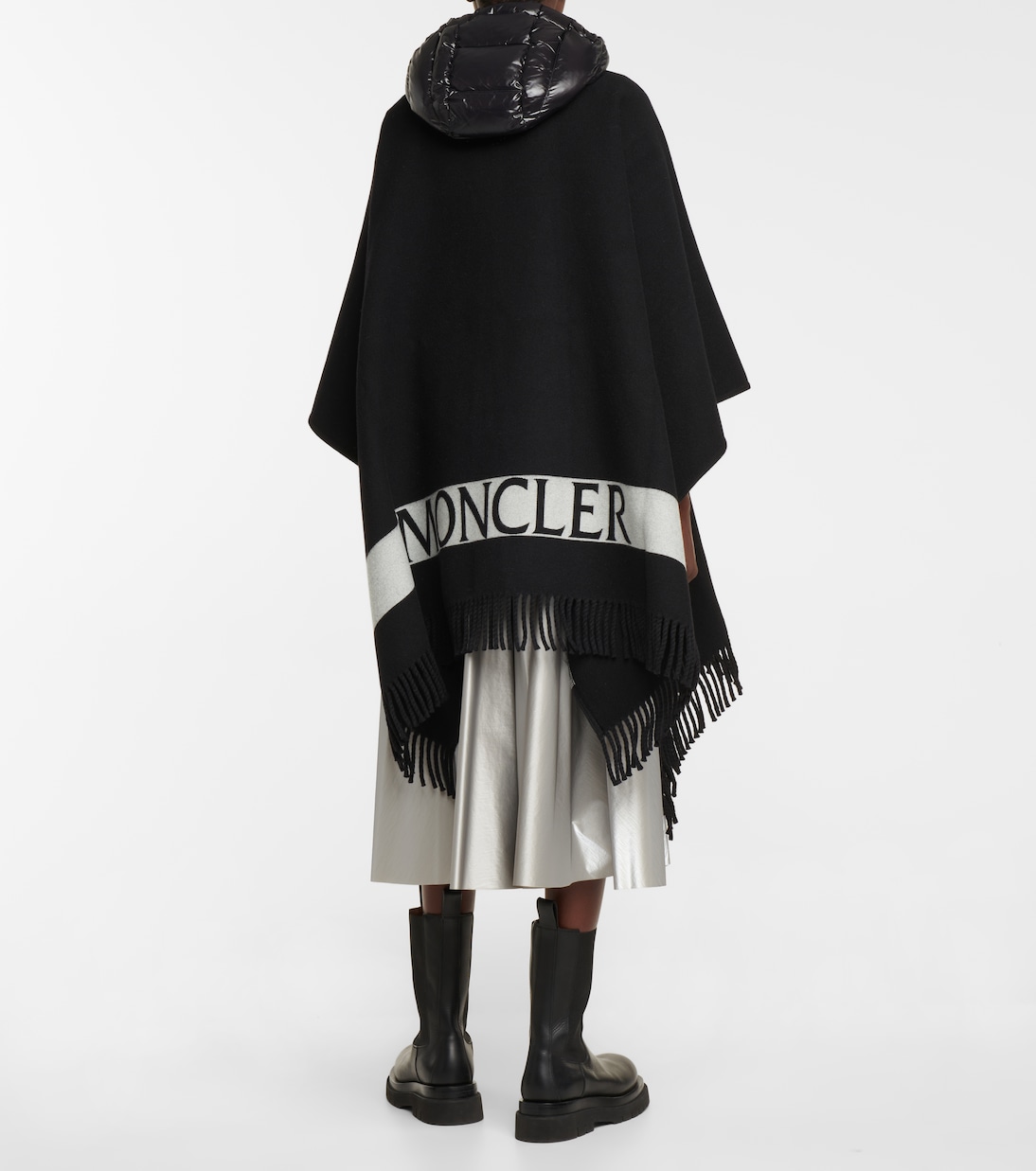Virgin wool and nylon cape | Moncler
