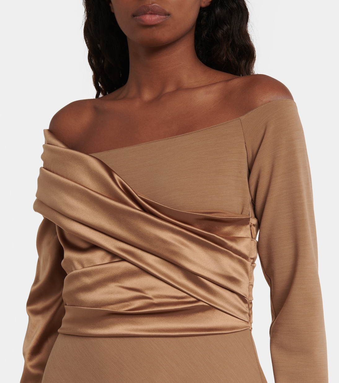 Robe à encolure bardot | Fendi