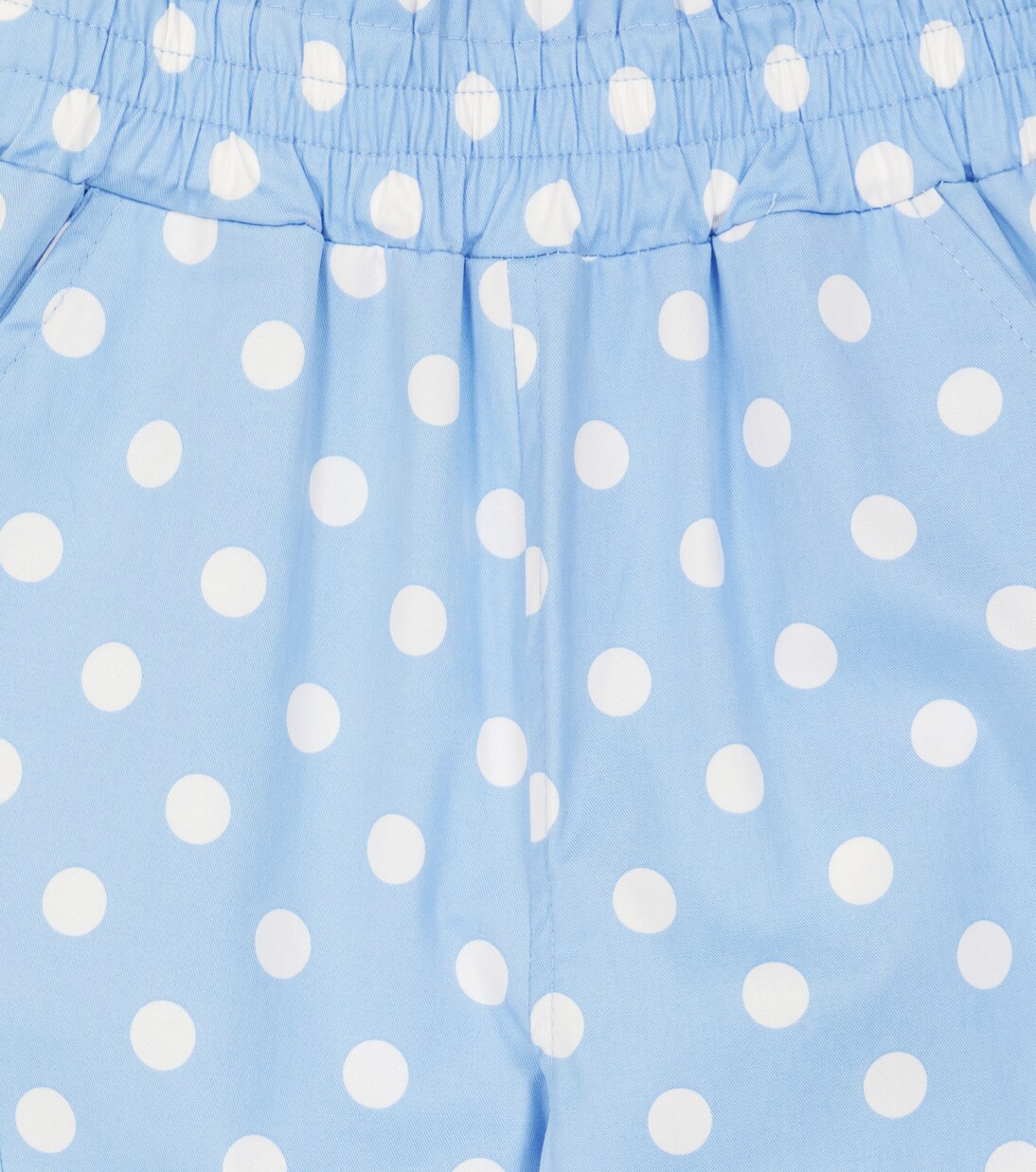 Polka-dot cotton-blend pants | Monnalisa
