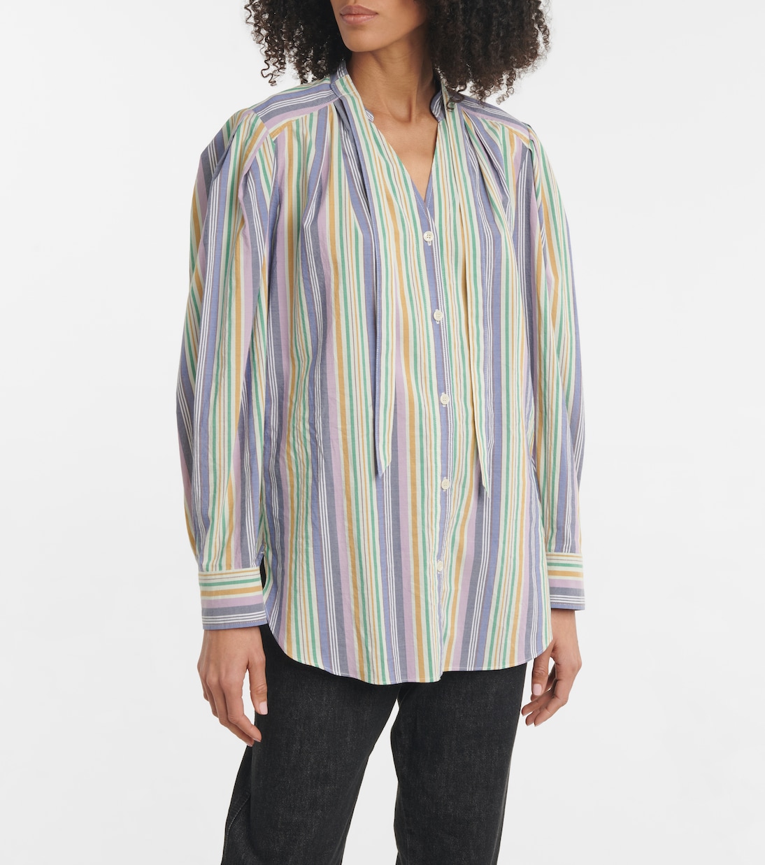 Gestreifte Bluse Tiverna aus Baumwolle | Isabel Marant