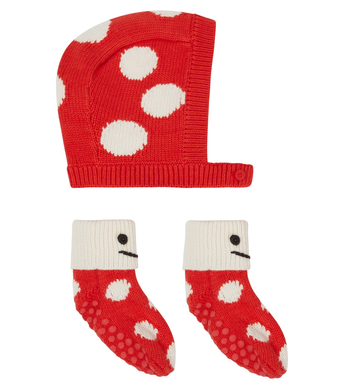 Baby cotton and wool hat and socks set | Stella McCartney Kids