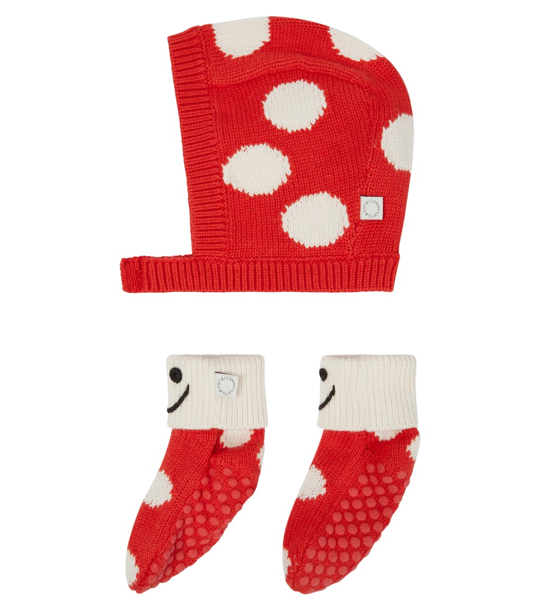 Baby cotton and wool hat and socks set | Stella McCartney Kids