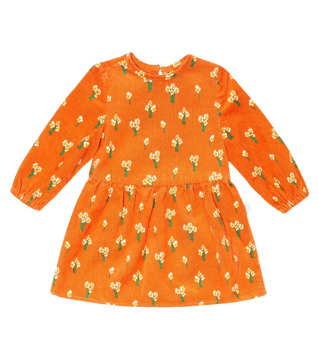 Baby floral cotton corduroy dress | Stella McCartney Kids