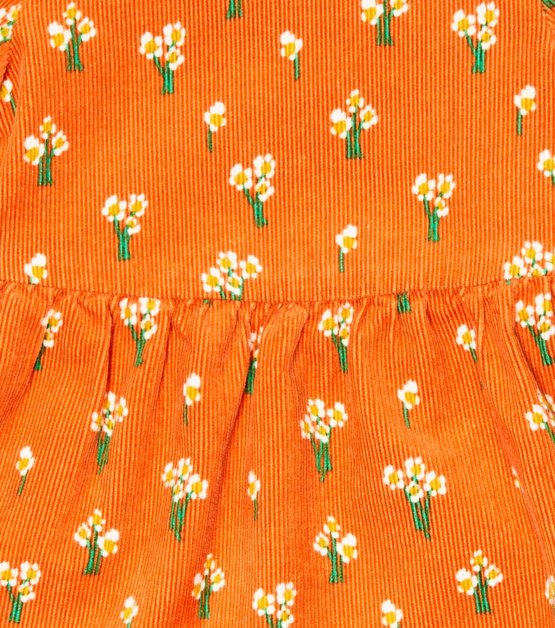 Baby floral cotton corduroy dress | Stella McCartney Kids