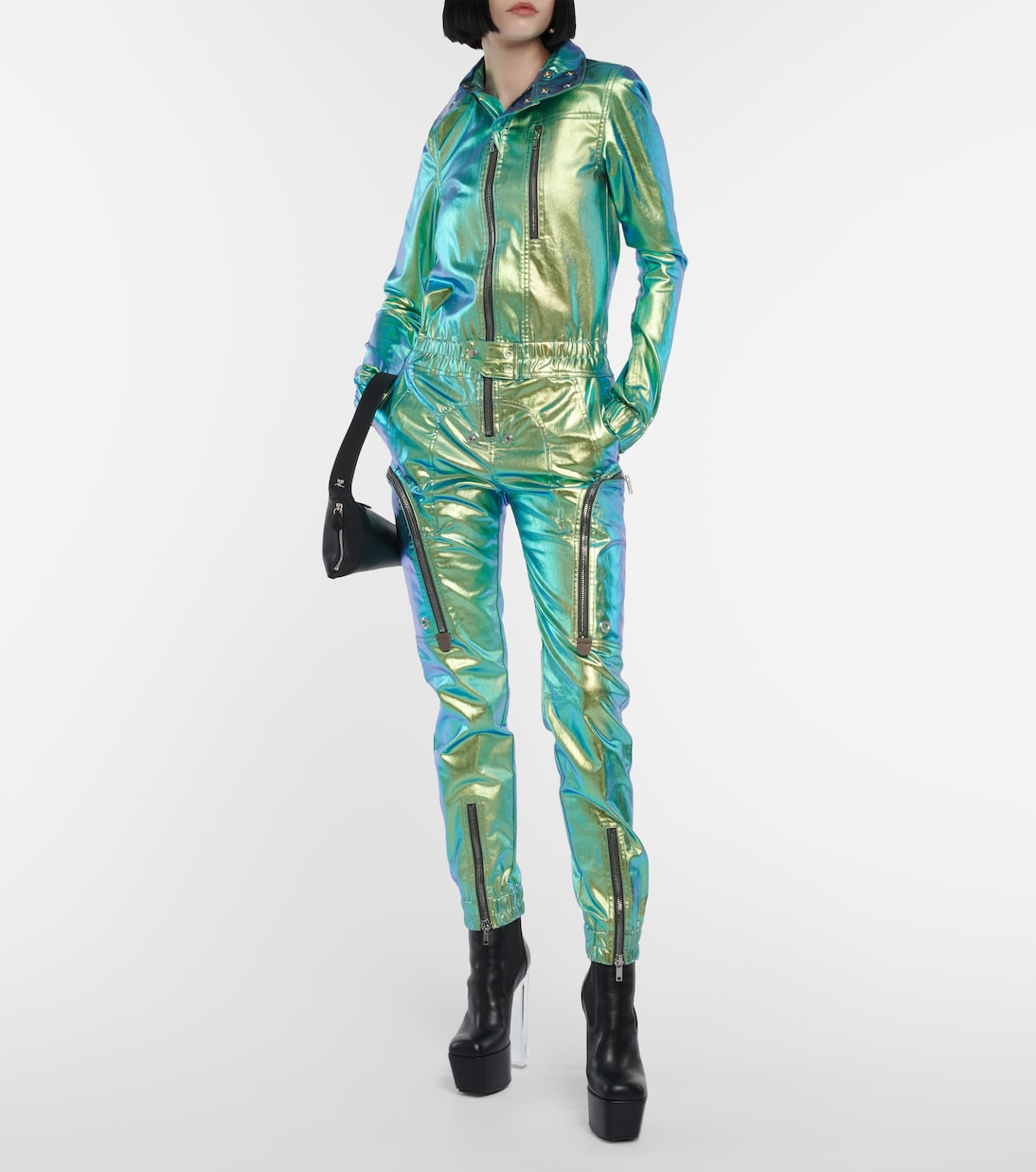 Iridescent slim-leg jumpsuit | Rick Owens