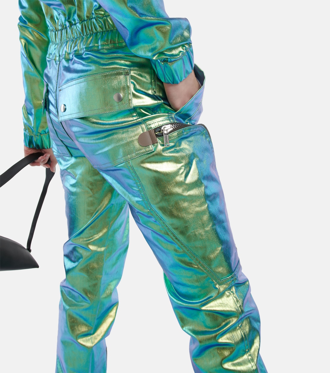 Iridescent slim-leg jumpsuit | Rick Owens