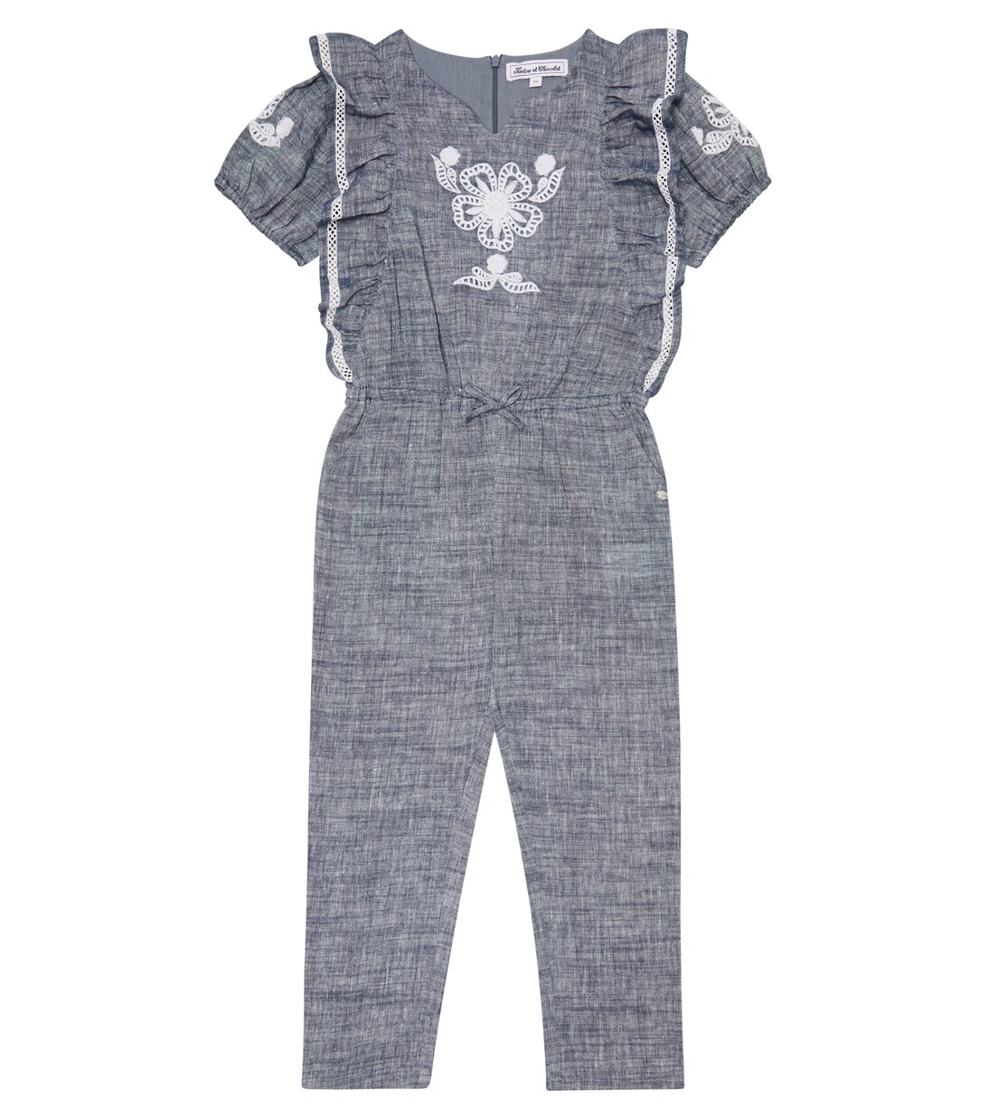 Embroidered linen  jumpsuit | Tartine et Chocolat