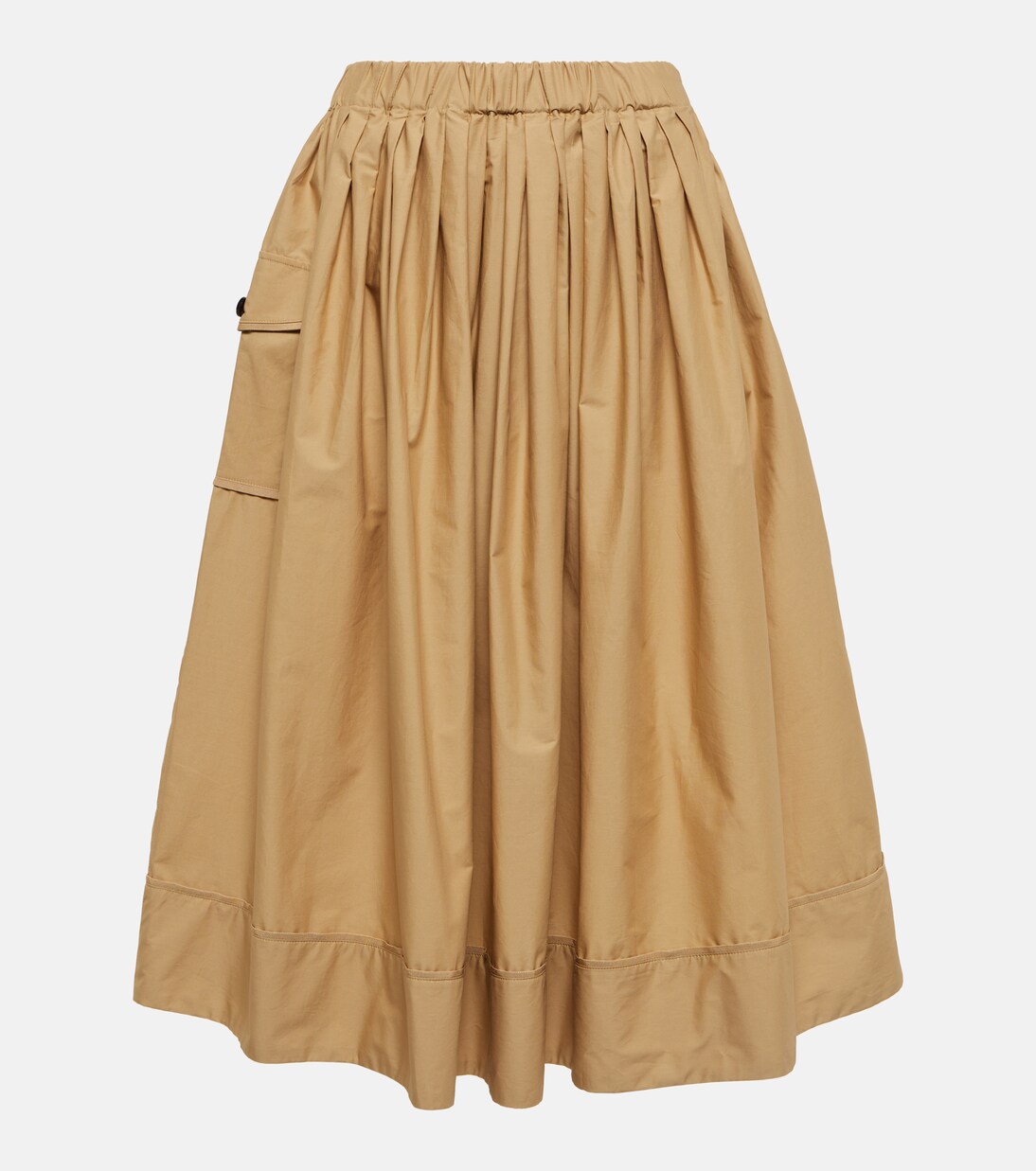A-line cotton midi skirt | CO