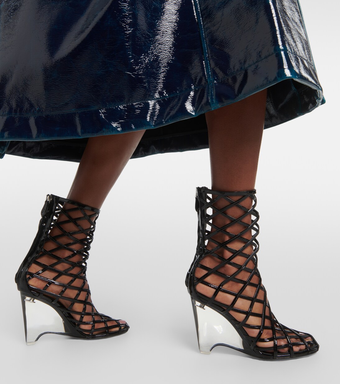 Botines con cuña de piel | Alaïa