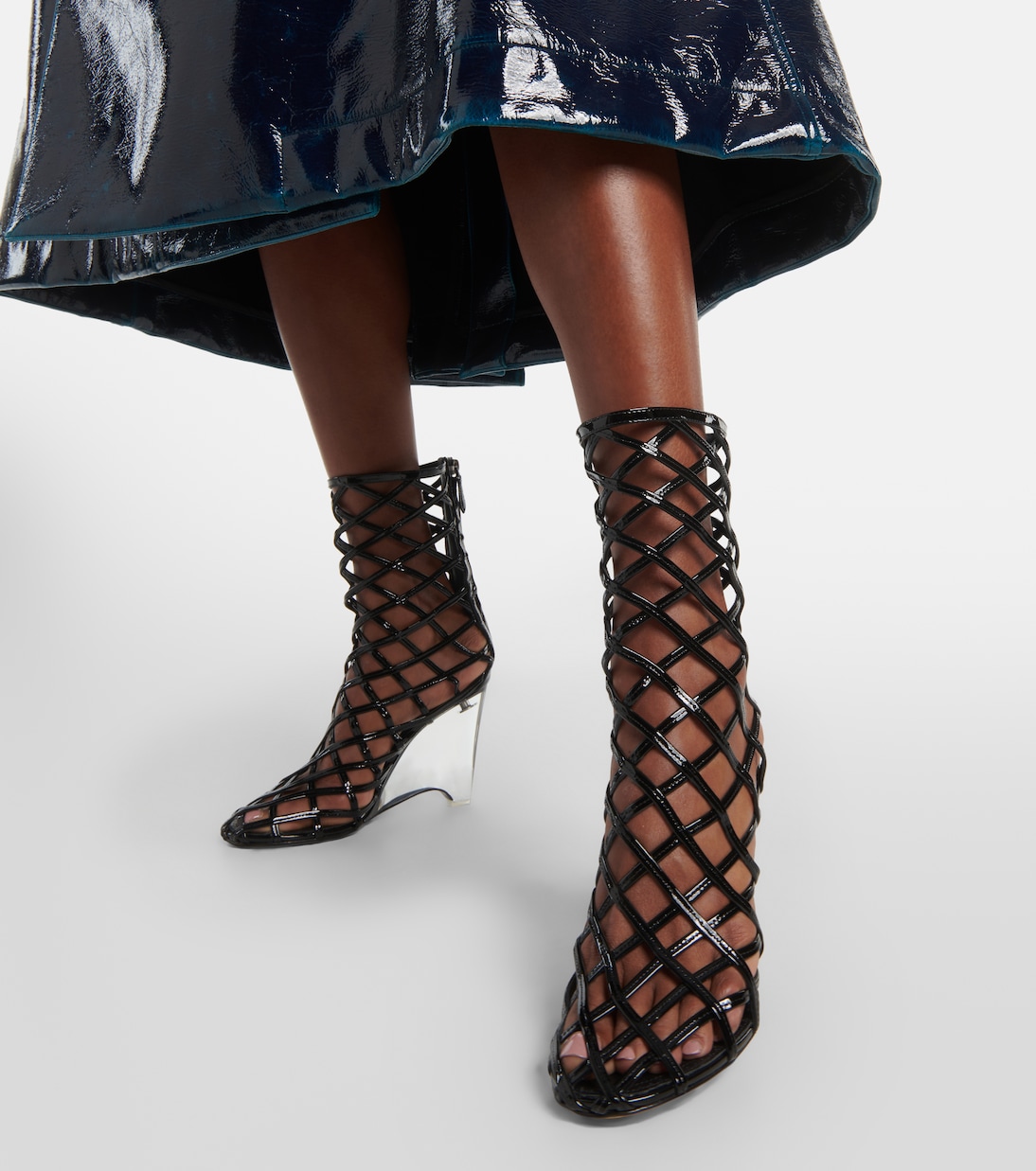 Botines con cuña de piel | Alaïa