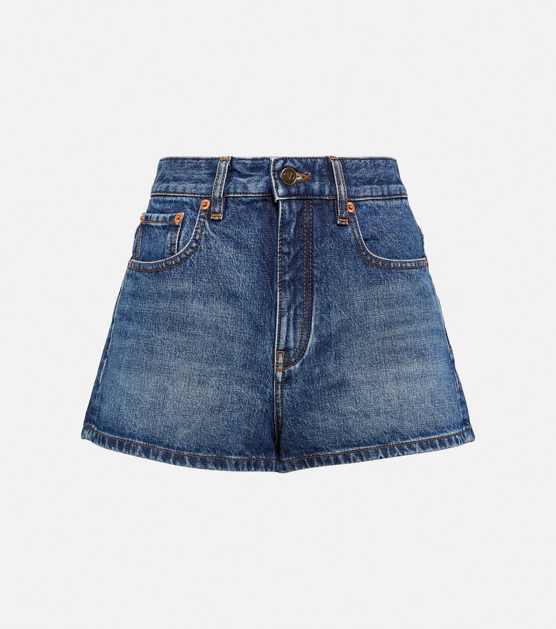 High-Rise Jeansshorts | Valentino