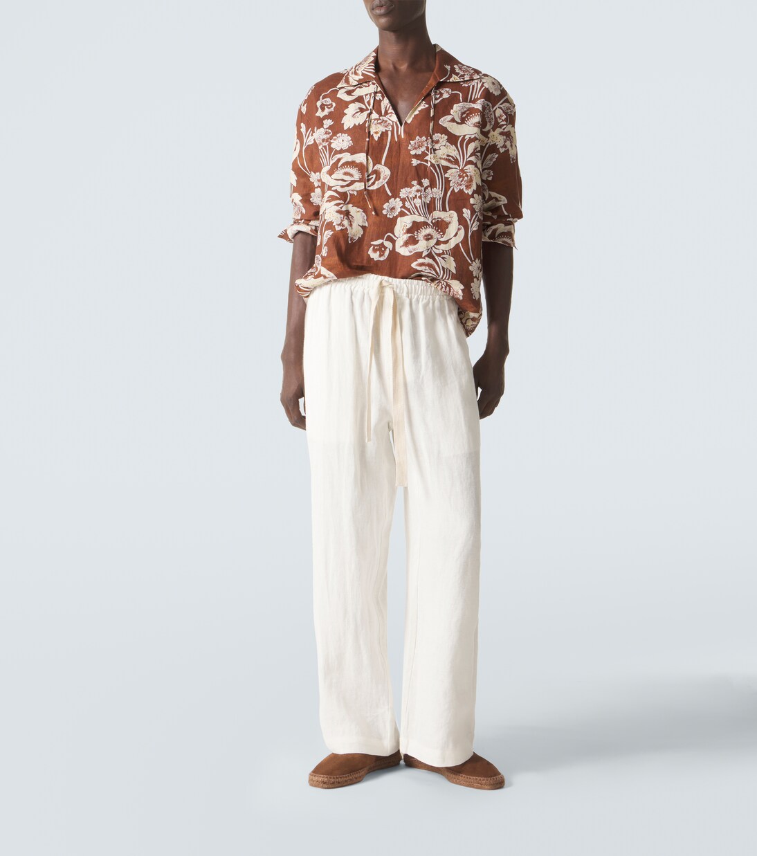 Weite Hose aus Leinen | Commas