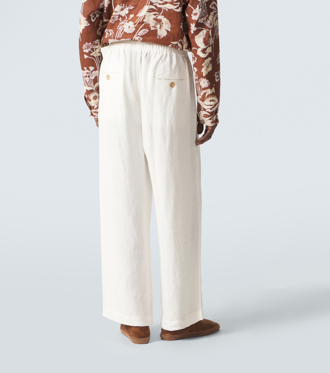 Weite Hose aus Leinen | Commas