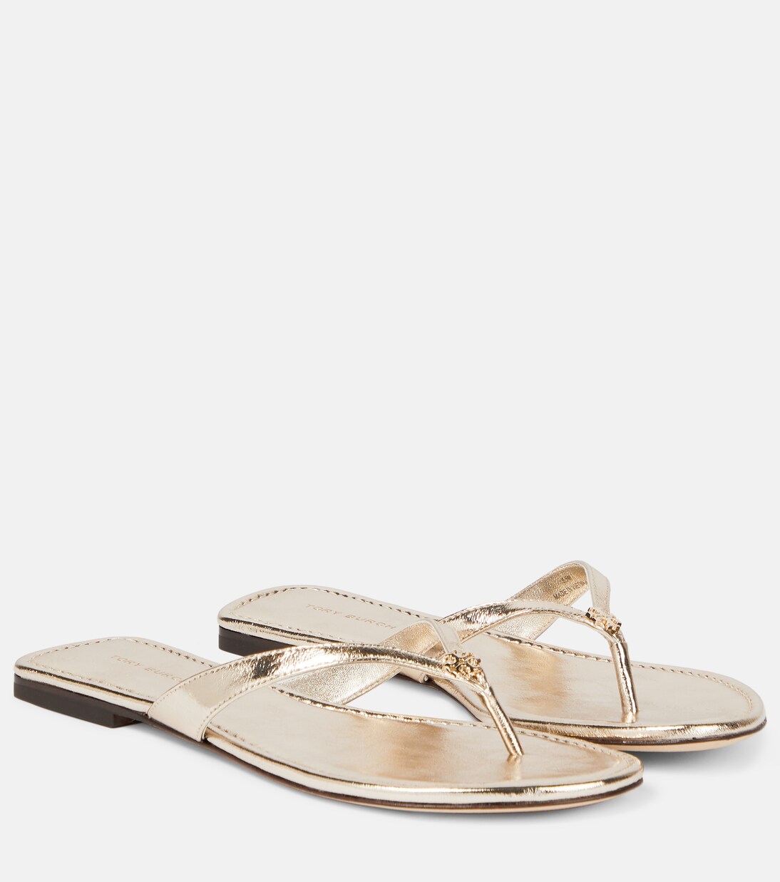Sandalen aus Metallic-Leder | Tory Burch