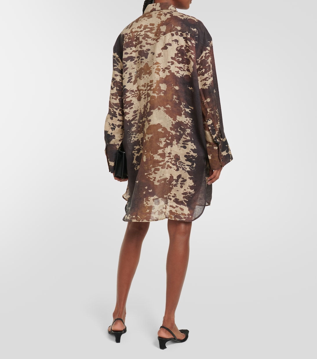 Miniabito in lino con stampa | Acne Studios