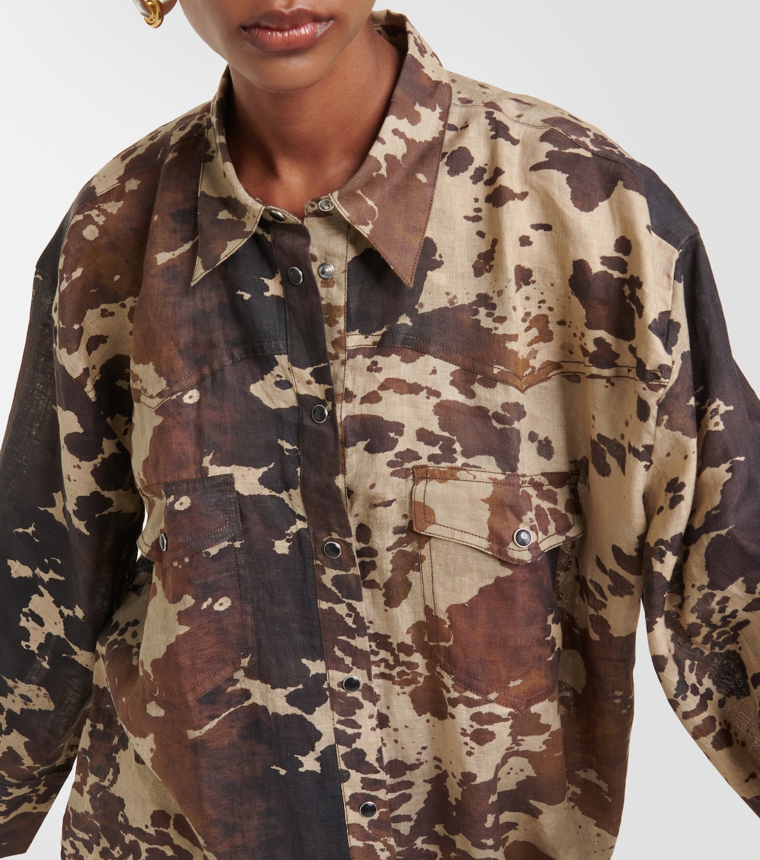 Miniabito in lino con stampa | Acne Studios