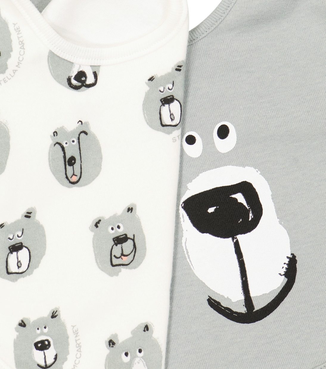 Baby set of two cotton bibs | Stella McCartney Kids