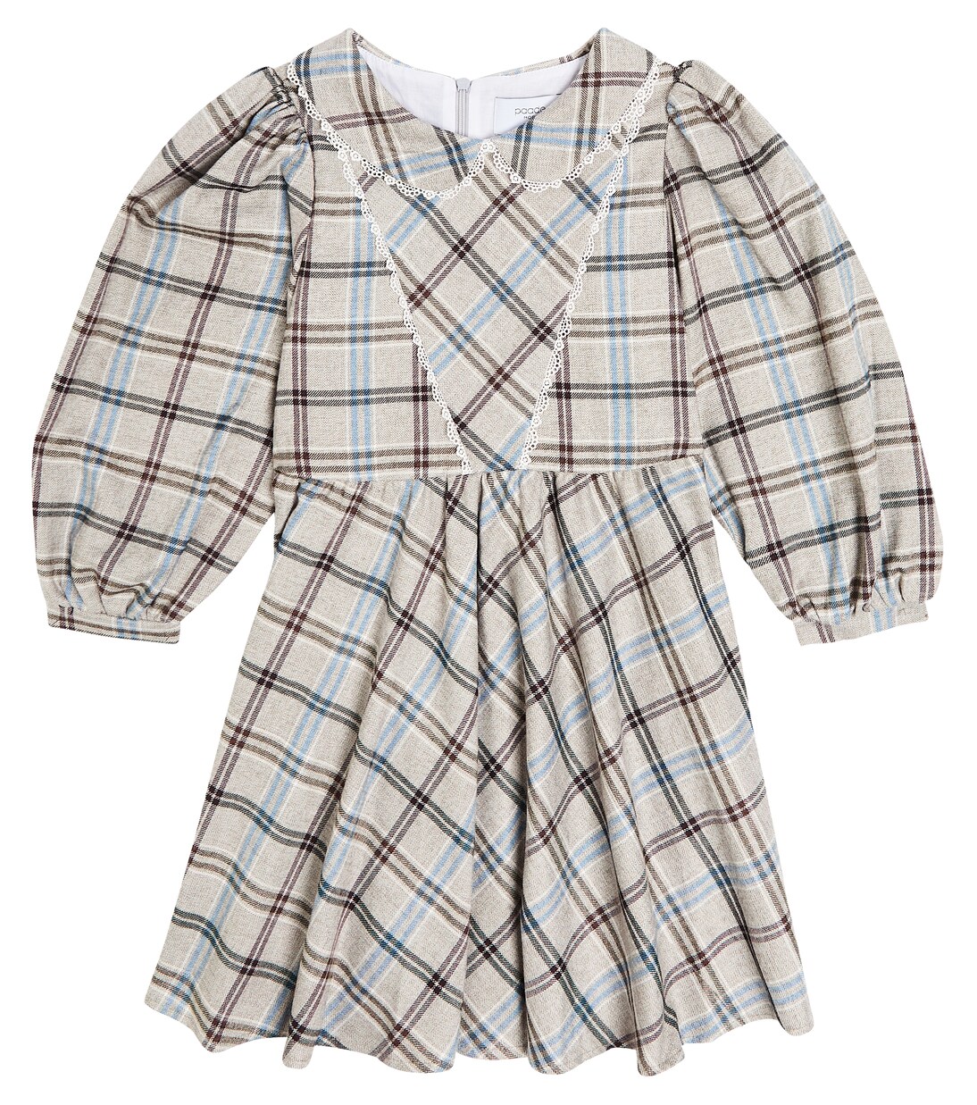 Checked cotton-blend dress  | Paade Mode