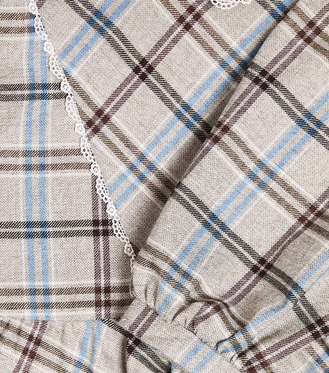 Checked cotton-blend dress  | Paade Mode