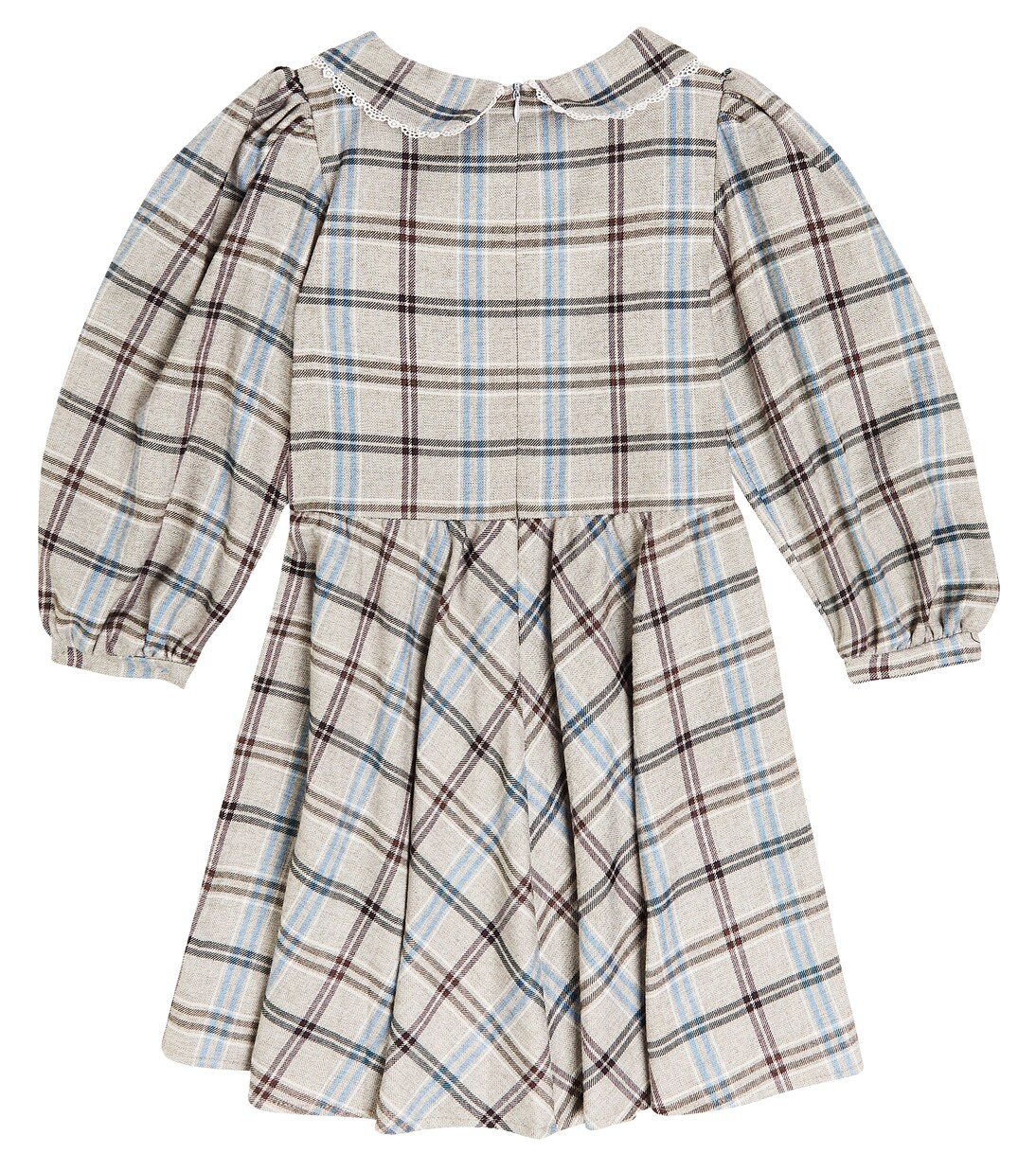 Checked cotton-blend dress  | Paade Mode