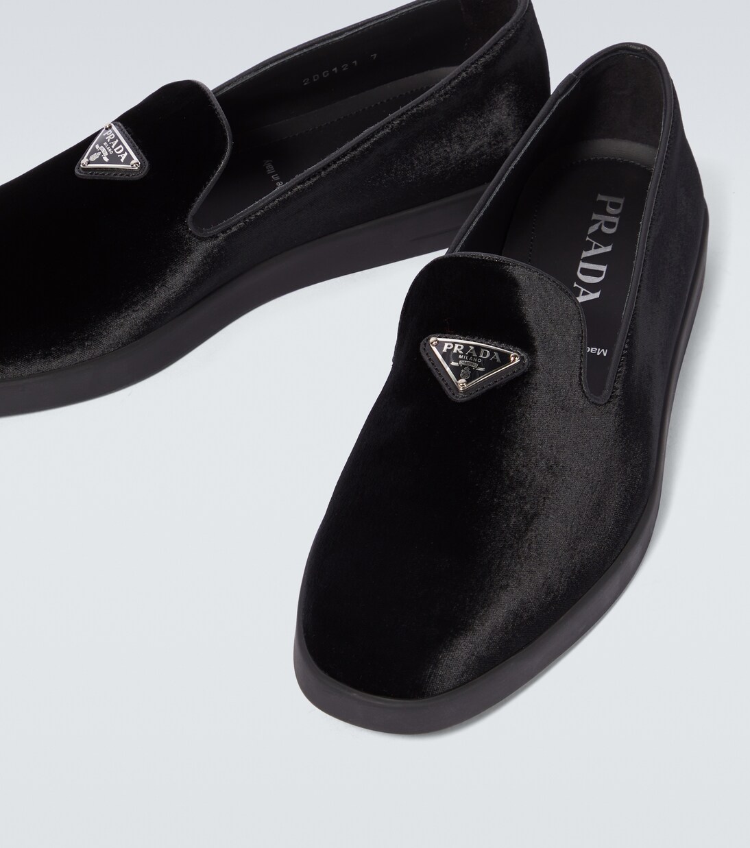 Slip-Ons aus Samt | Prada