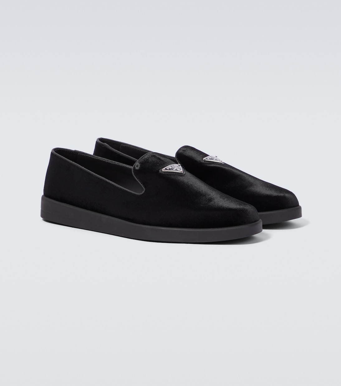 Slip-Ons aus Samt | Prada