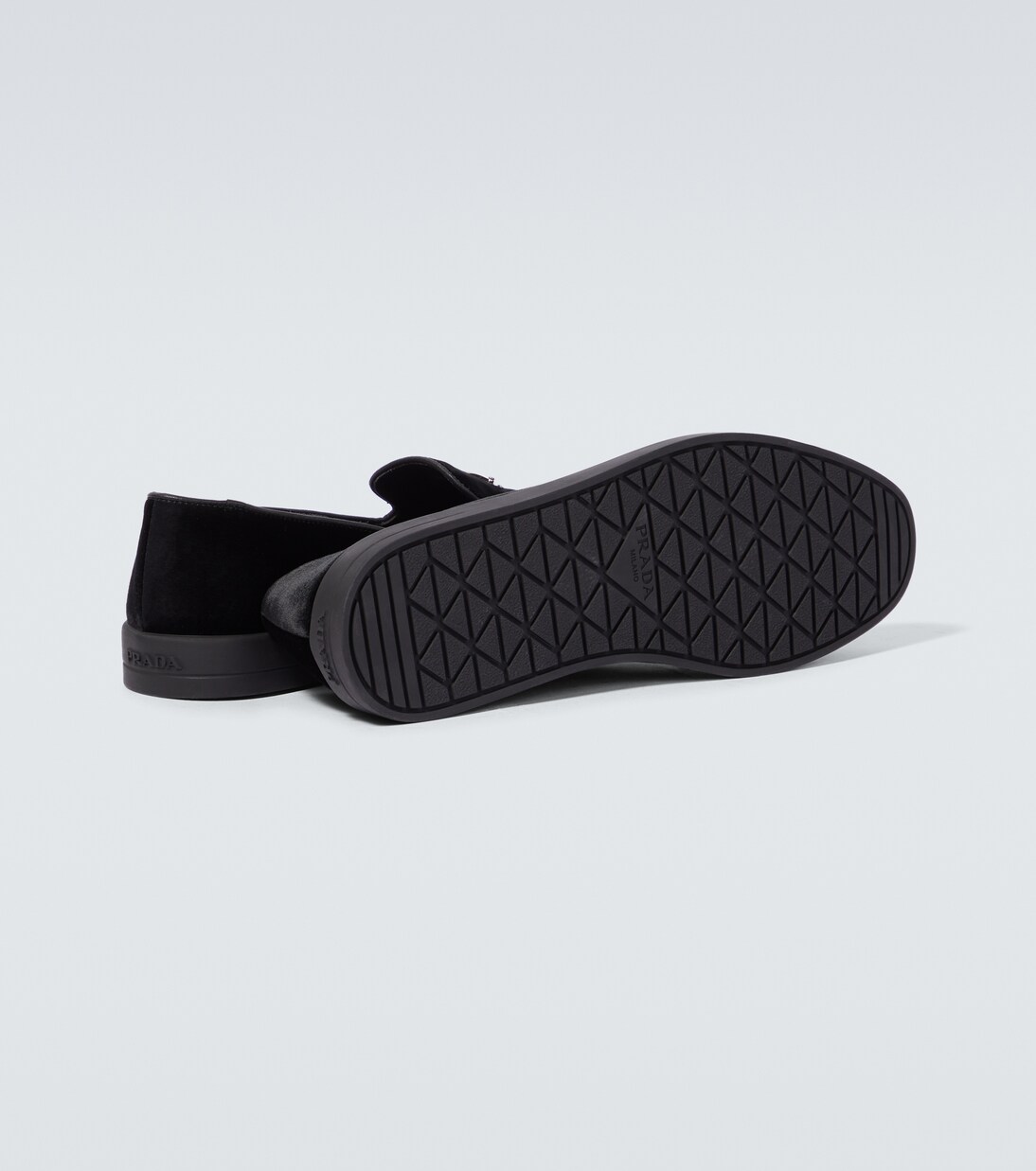 Slip-Ons aus Samt | Prada