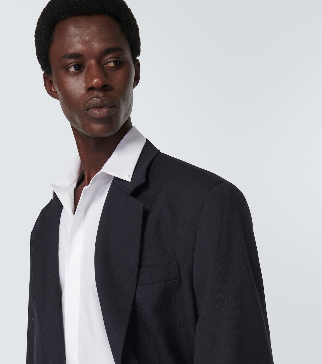 Camisa Rockstud Untitled de popelín de algodón | Valentino