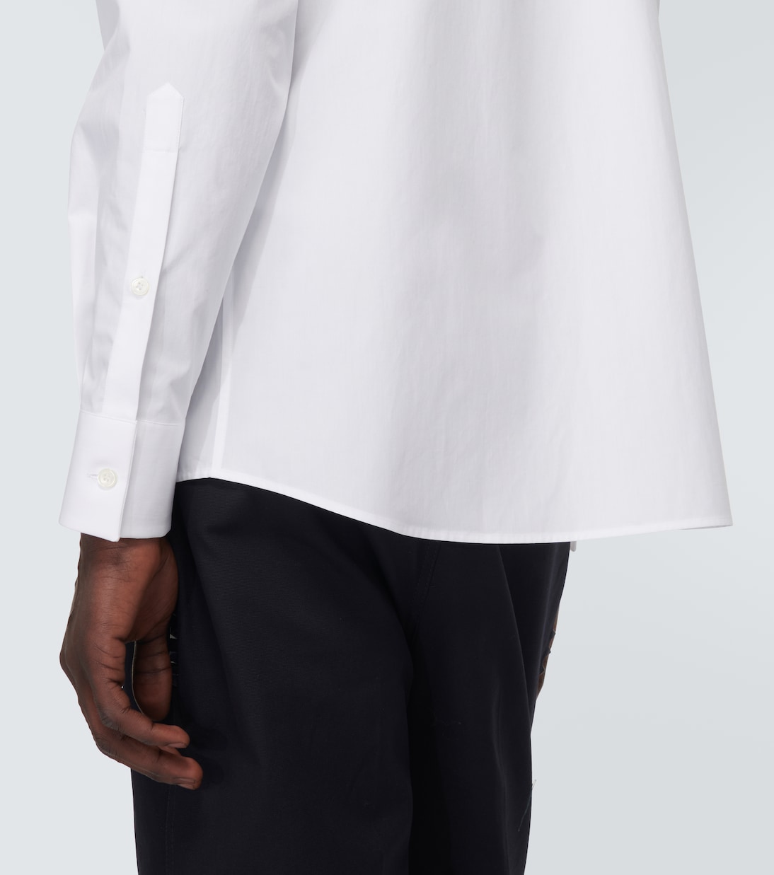 Camisa Rockstud Untitled de popelín de algodón | Valentino