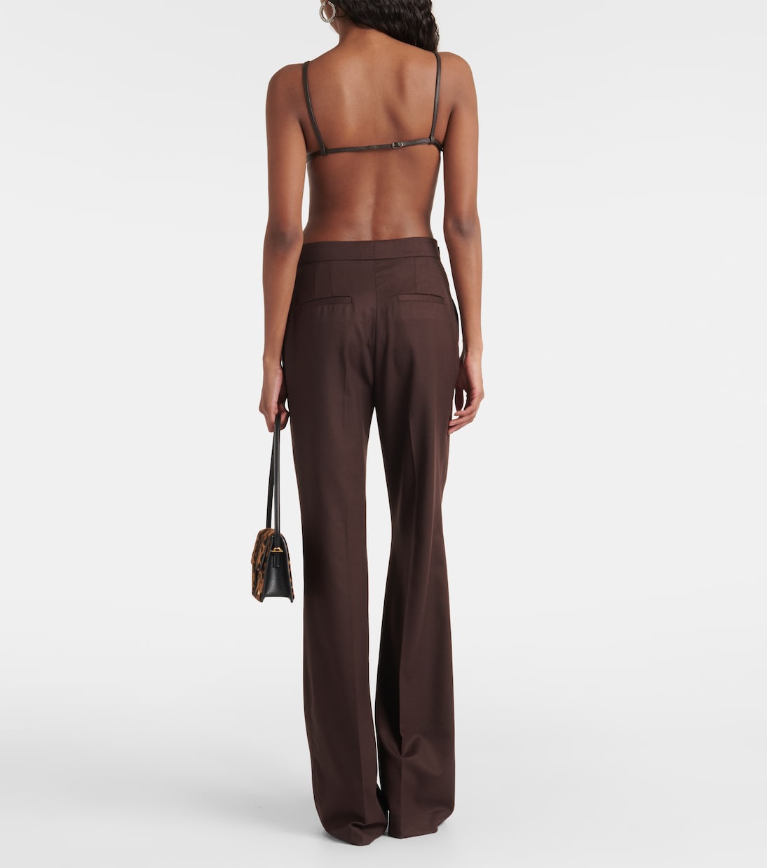 Cropped-Top Framed mit Leder | Christopher Esber